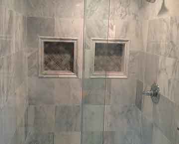glass shower wall