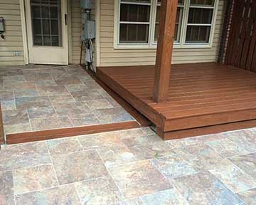 Outdoor Wood Deck Tile contemporary